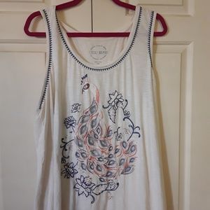 Plus size Peacock tank top